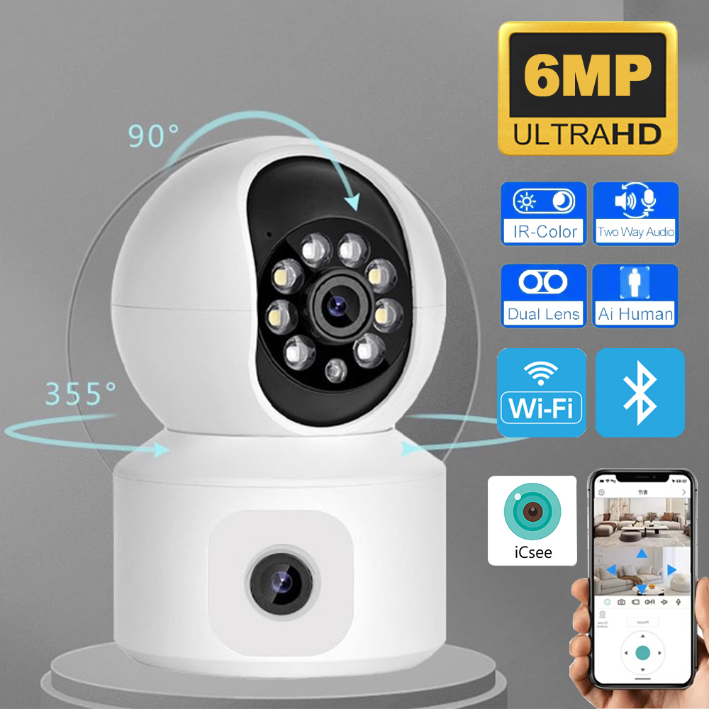 Baby Products Video - Caméra IP WiFi iCsee 6MP à
