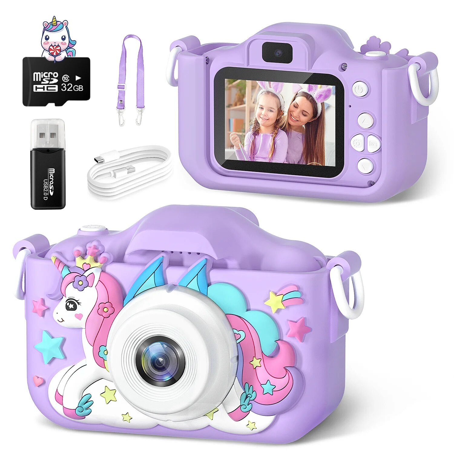 Baby Products Video - Caméras licorne mignonnes pour enfants de