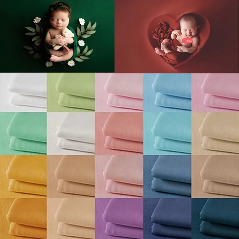 Baby Swaddle Blanket - Couverture pour photographie de nouveau-né, 150x170cm,