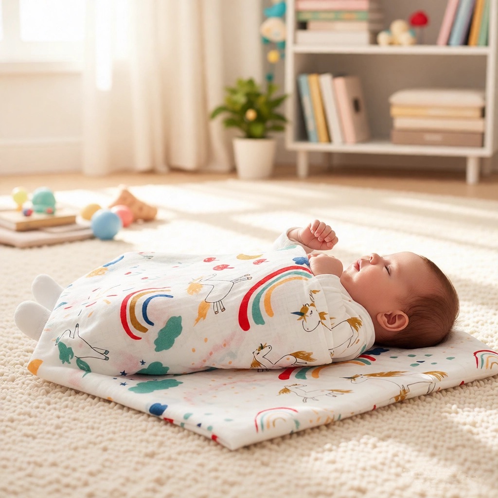 Gant de toilette en gaze à 4 c - Baby Swaddle Blanket avis et prix