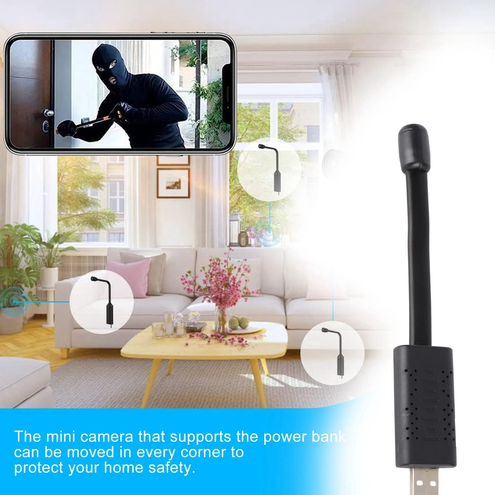 Caméra de sécurité WiFi USB 10 - Baby Products Video avis et prix