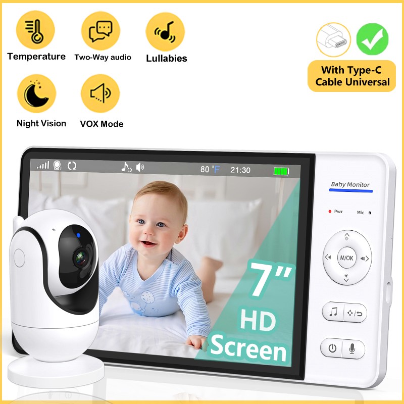 Pas de WiFi 7 pouces bébé moni - Baby Products Video avis et prix