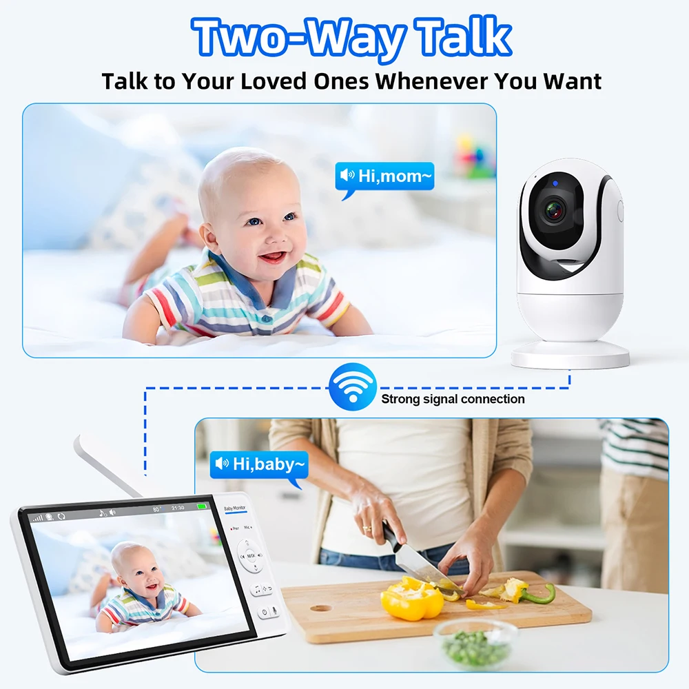 Pas de WiFi 7 pouces bébé moni - Baby Products Video avis et prix