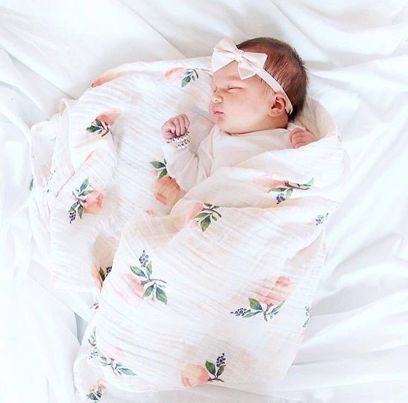 Rose 120x120 cm 70% bambou 30% - Baby Swaddle Blanket avis et prix