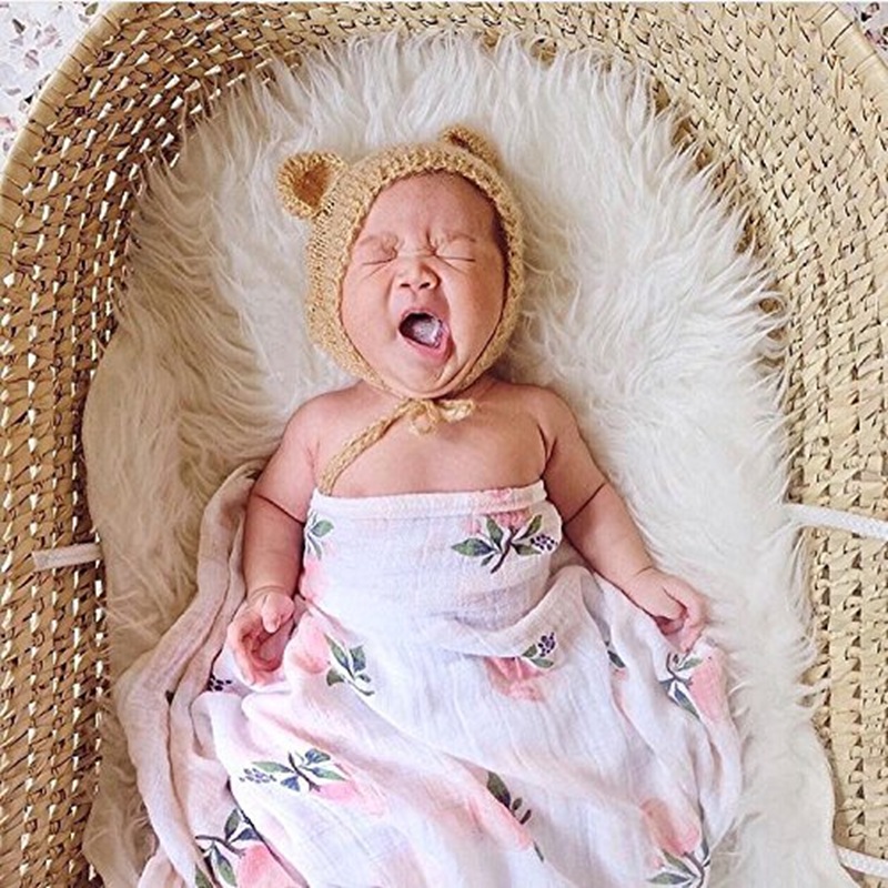 Rose 120x120 cm 70% bambou 30% - Baby Swaddle Blanket avis et prix