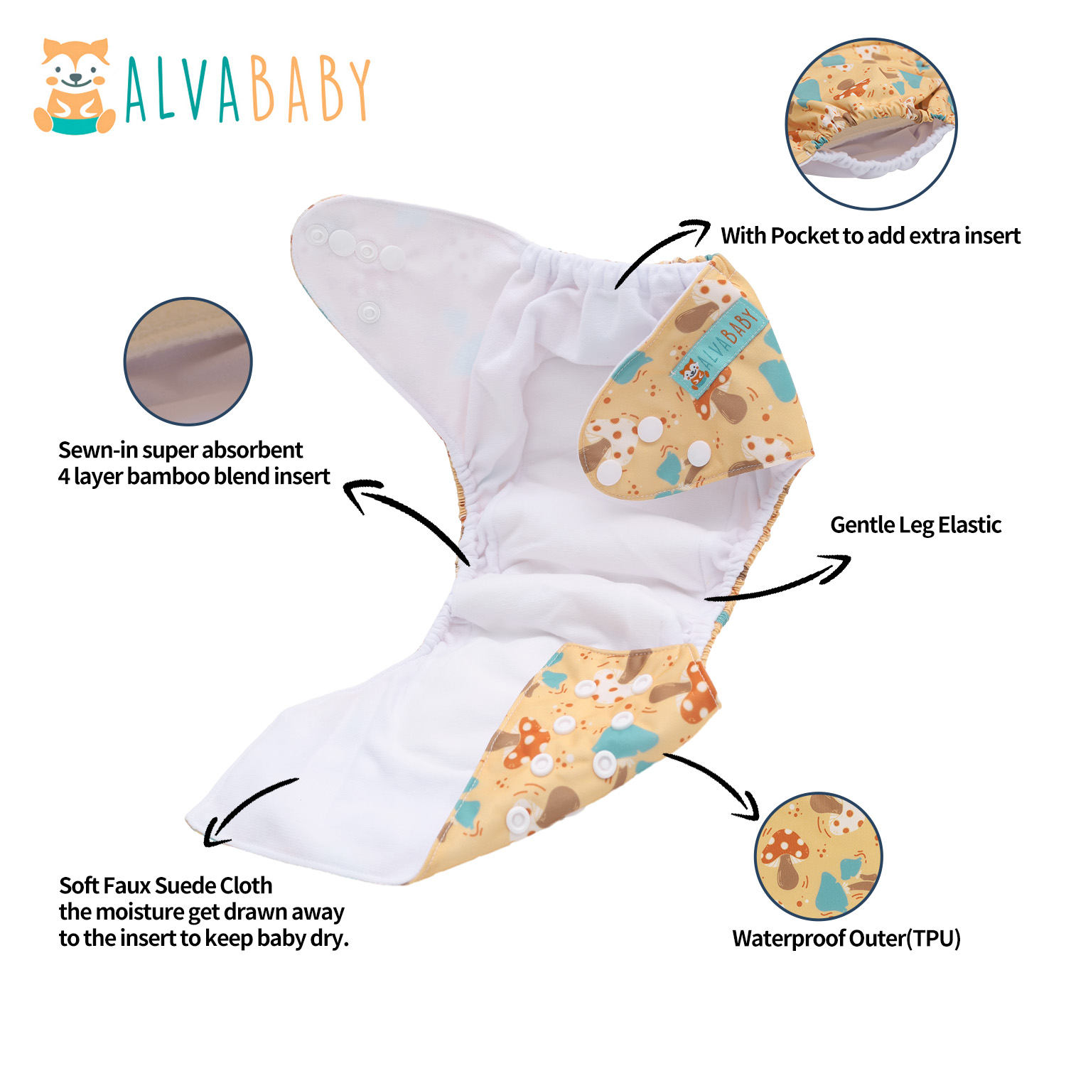 U Pick ALVABABY tout-en-un cou - Pampers Diaper Premium Care avis et prix